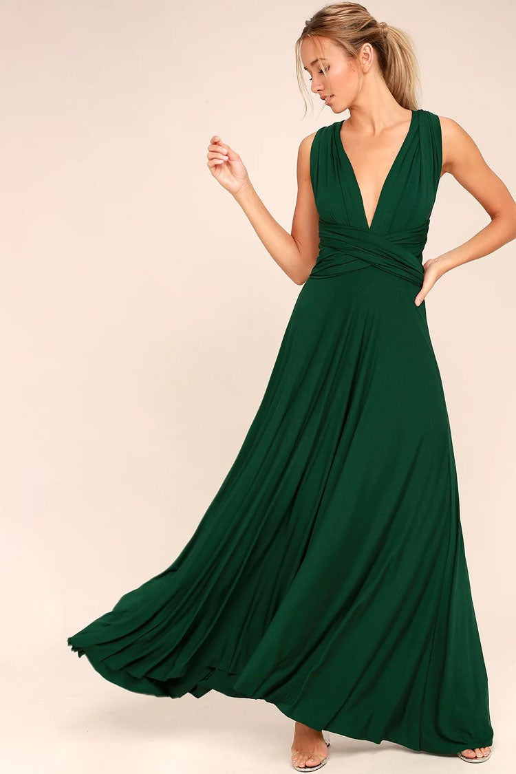 Convertible Infinity A-Line Maxi Dress